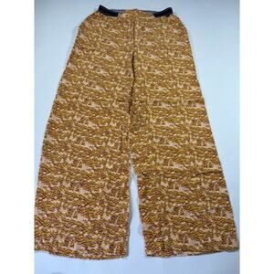 Scotch & Soda Women’s Wide Leg Pants Size Small Drapey Printed High Rise Lounge